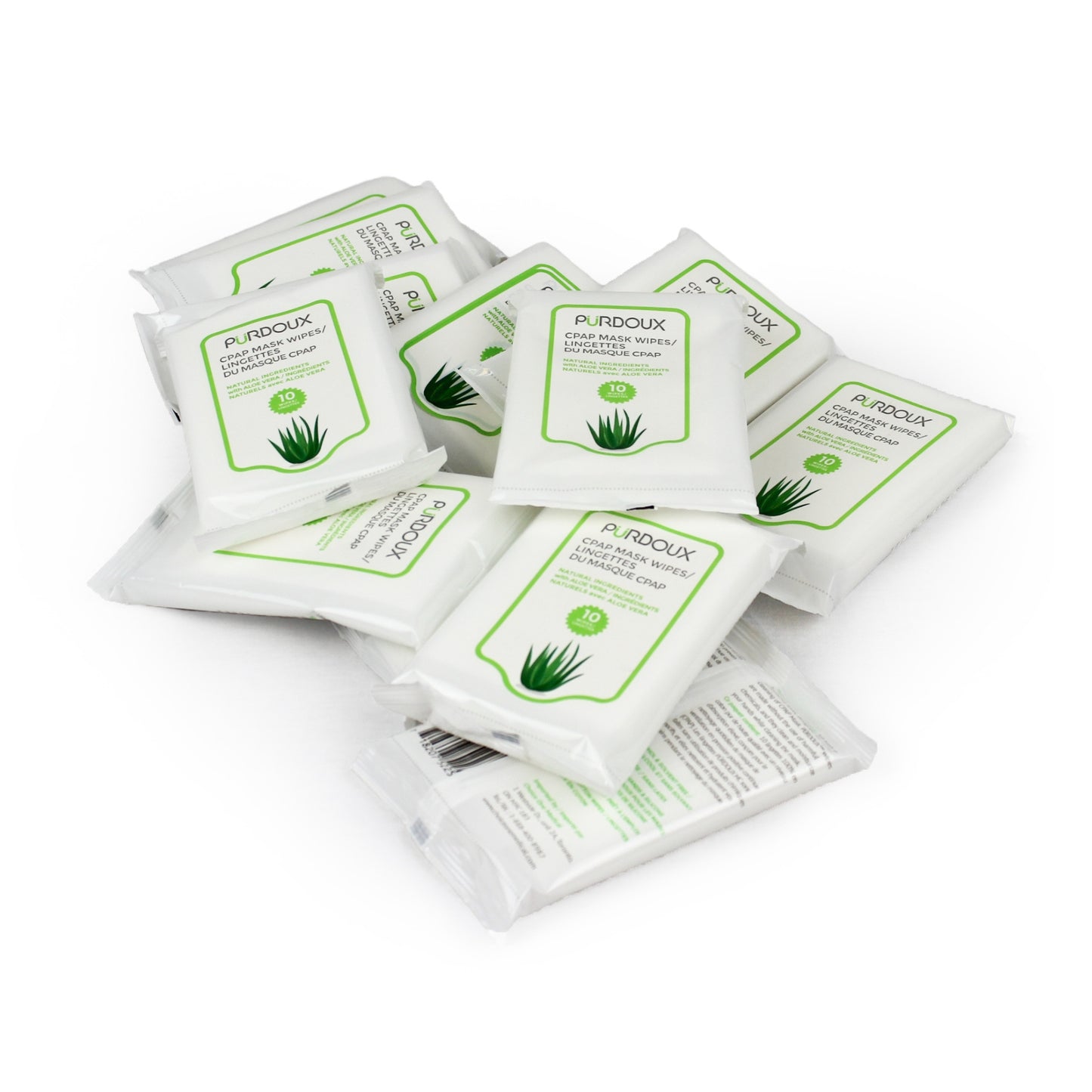 Lingettes pour masque CPAP Aloe Vera (Boîte de 12)