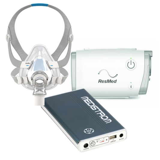 AirMini™ AutoSet™ Travel CPAP + AirFit/AirTouch F20 Adaptation Set + Medistrom Battery